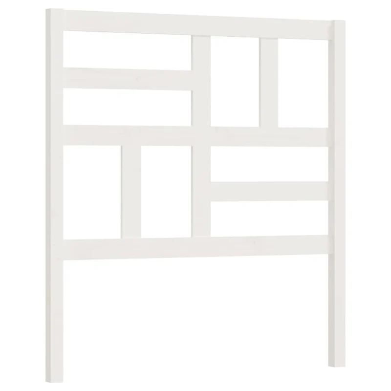 Tête de lit accessoire couchage chambre à coucher meuble 96 x 4 x 104 cm bois blanc TDL0203640