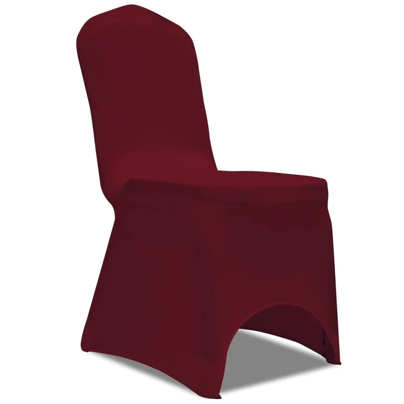 50 housses de chaise extensibles bordeaux DEC022280