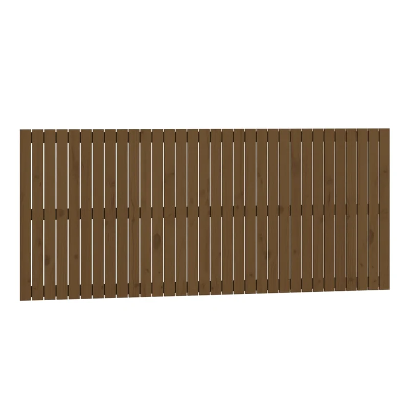 Tête de lit accessoire couchage chambre à coucher meuble murale style palette 204 x 3 x 90 cm Bois massif marron clair TDL0202568