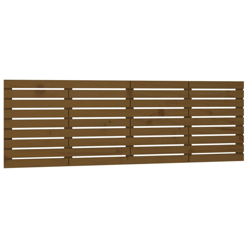 Tête de lit accessoire couchage chambre à coucher meuble murale style palette 206 x 3 x 63 cm Bois massif marron clair TDL0202567