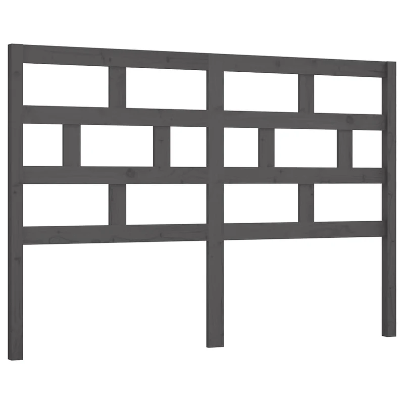 Tête de lit accessoire couchage chambre à coucher meuble 156 x 4 x 100 cm bois de pin gris TDL0203414