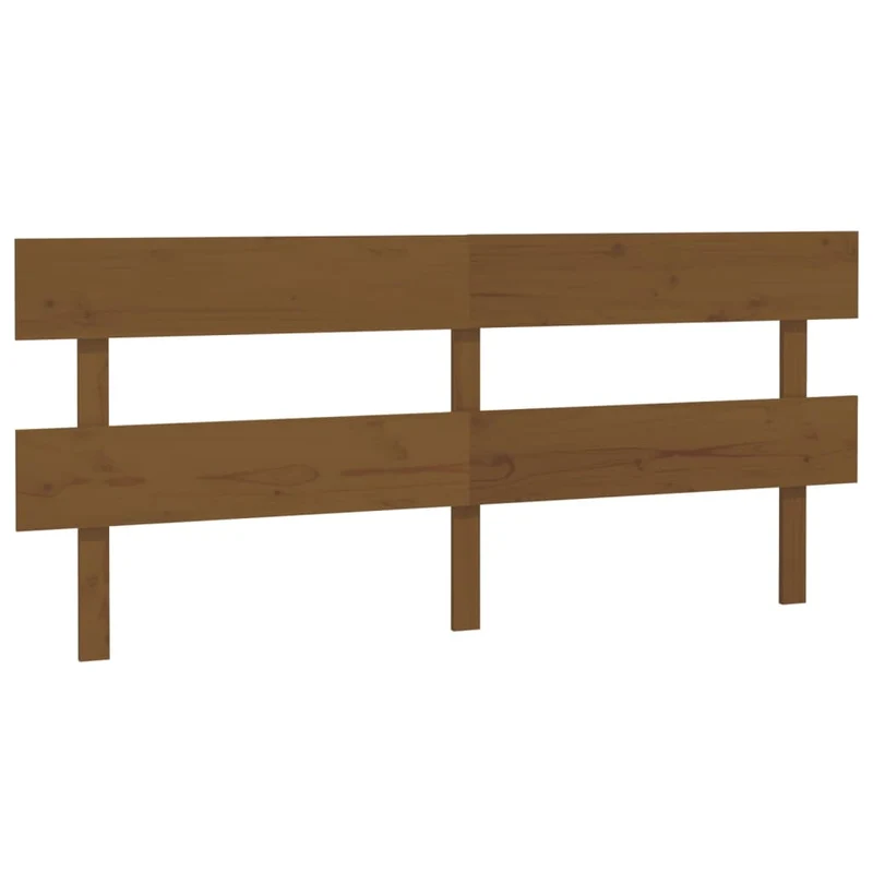 Tête de lit accessoire couchage chambre à coucher meuble 204 x 3 x 81 cm bois massif marron clair TDL0202893