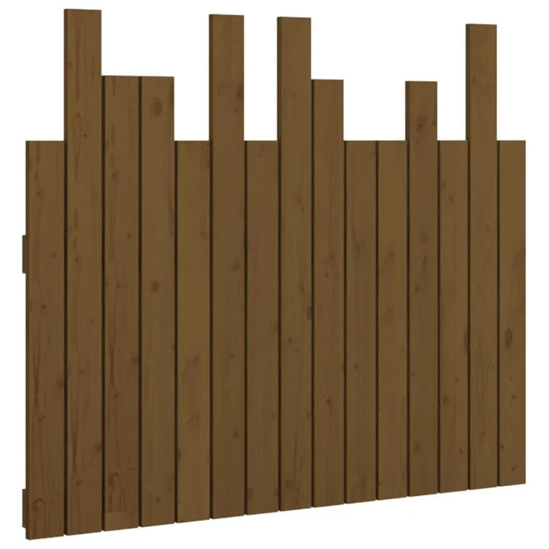 Tête de lit accessoire couchage chambre à coucher meuble murale style palette 95,5 x 3 x 80 cm Bois massif marron clair TDL0202557