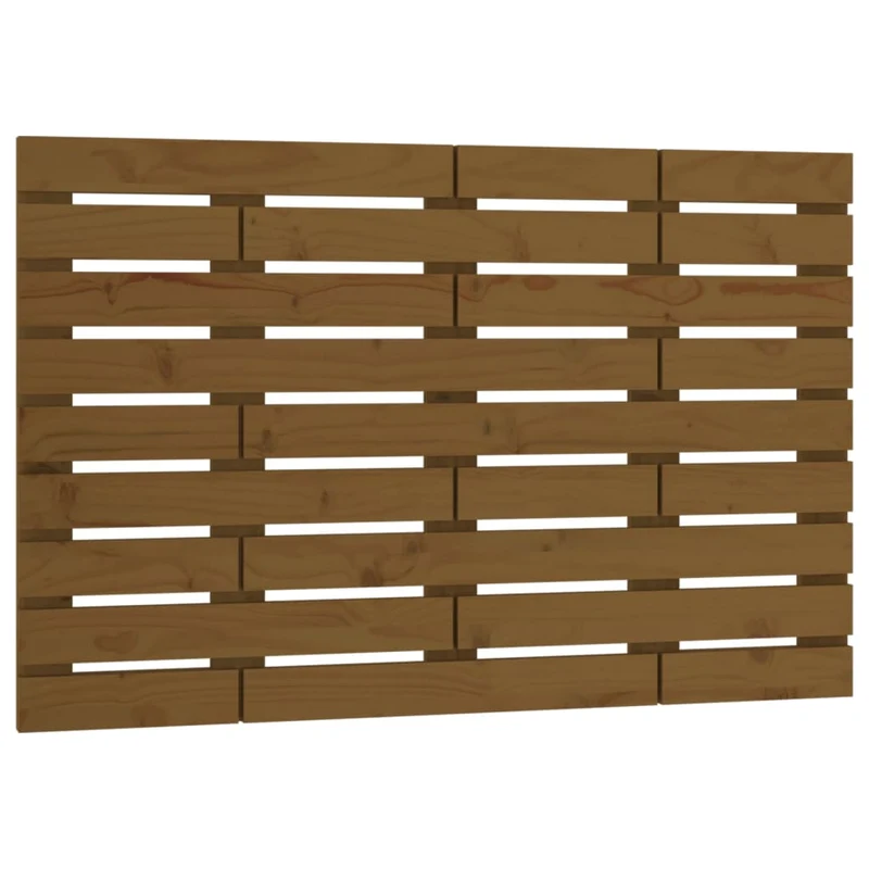 Tête de lit accessoire couchage chambre à coucher meuble murale 96 x 3 x 63 cm Bois massif marron clair TDL0202555