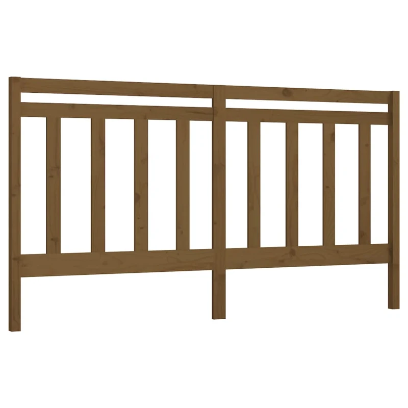 Tête de lit accessoire couchage chambre à coucher meuble 206 x 4 x 100 cm bois massif marron clair TDL0202881