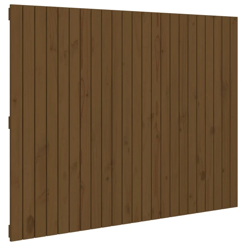 Tête de lit accessoire couchage chambre à coucher meuble murale 146,5 x 3 x 110cm Bois massif marron clair TDL0202595
