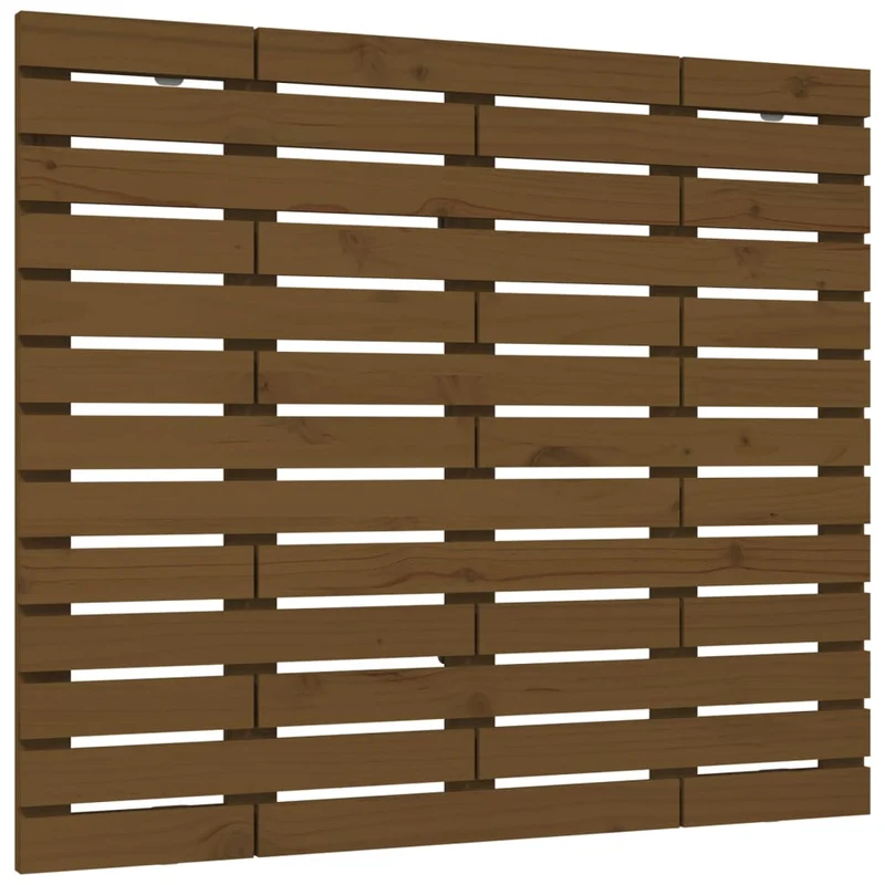 Tête de lit accessoire couchage chambre à coucher meuble murale 146 x 3 x 91,5 cm Bois massif marron clair TDL0202592