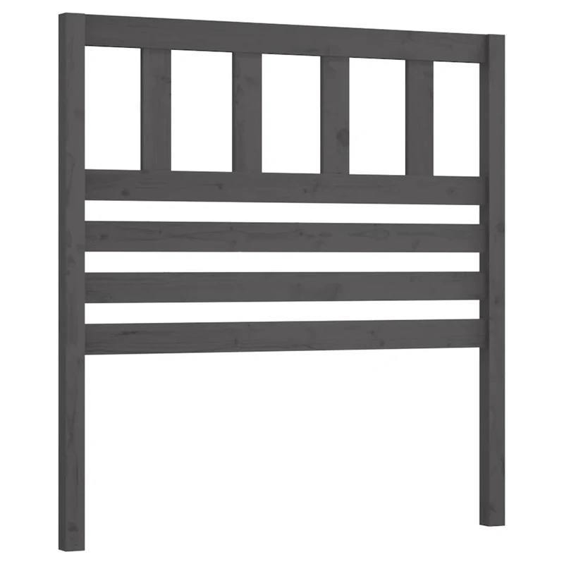 Tête de lit accessoire couchage chambre à coucher meuble 81 x 4 x 100 cm bois de pin gris TDL0203286