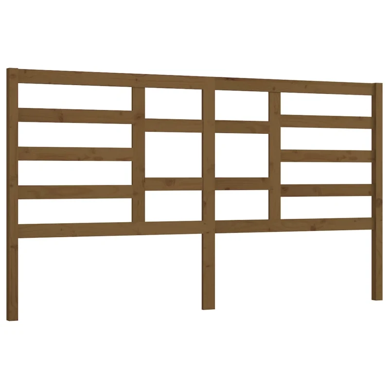 Tête de lit accessoire couchage chambre à coucher meuble 206 x 4 x 104 cm bois massif marron clair TDL0202866