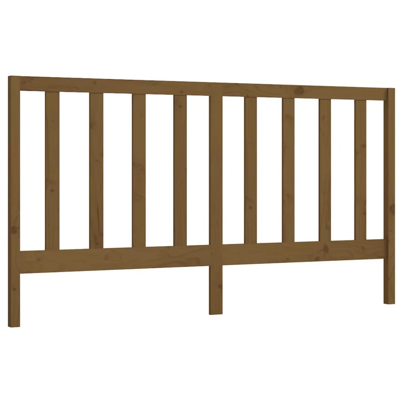 Tête de lit accessoire couchage chambre à coucher meuble 206 x 4 x 100 cm bois massif marron clair TDL0202872