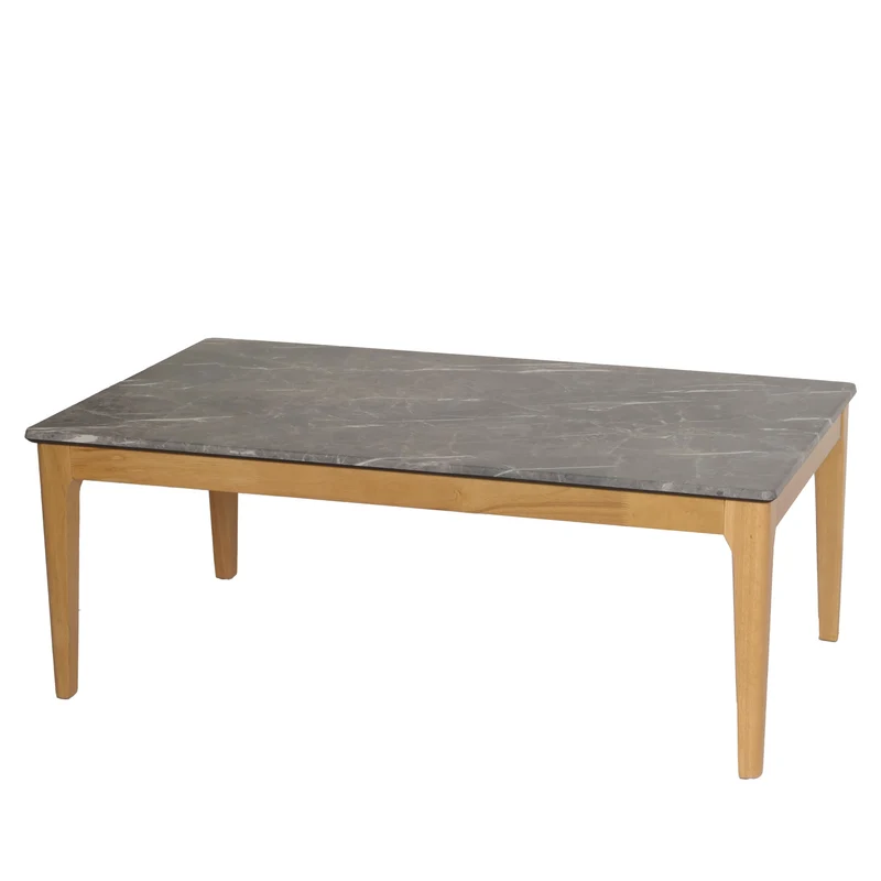 Table basse table d'appoint en bois plateau HDF 46x120x70 cm aspect marbre 04_0008461