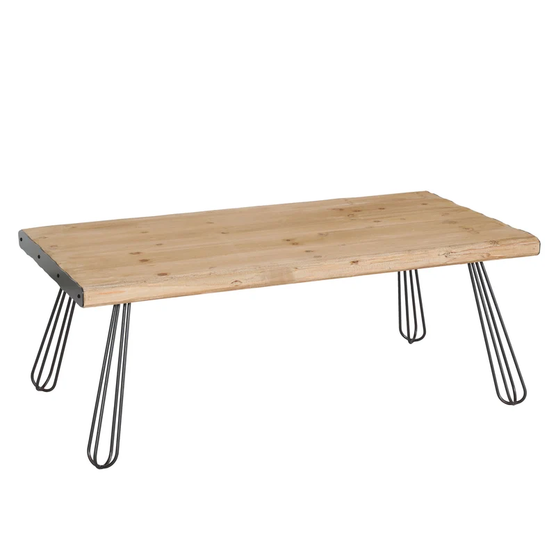 Table basse design industriel bois et fer 120 x 60 cm 04_0008440