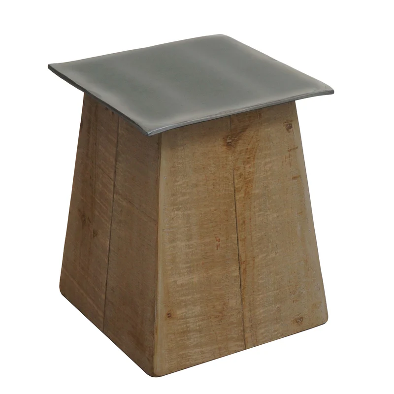 Table d'appoint support de plantes design industrielle en bois et MDF 45 x 36 x 36 cm 04_0008500