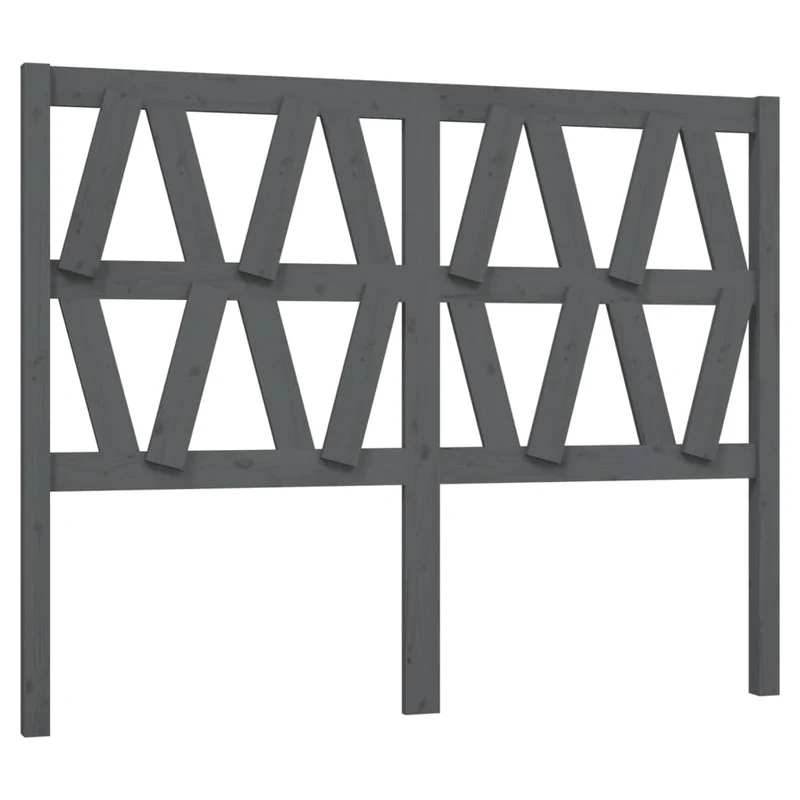Tête de lit accessoire couchage chambre à coucher meuble 146 x 4 x 100 cm bois de pin gris TDL0203445