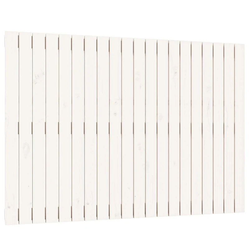 Tête de lit accessoire couchage chambre à coucher meuble murale style palette 127,5 x 3 x 90 cm bois massif blanc TDL0202728