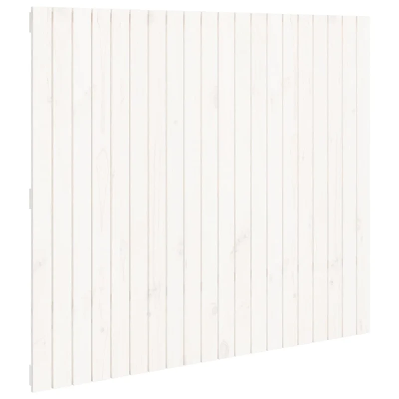 Tête de lit accessoire couchage chambre à coucher meuble murale 127,5 x 3 x 110 cm bois massif blanc TDL0202731
