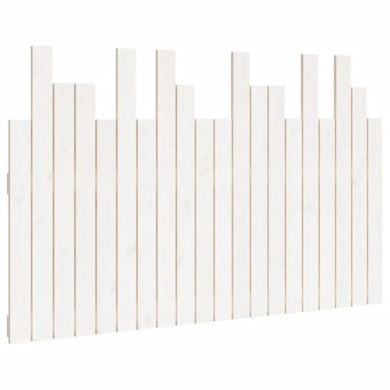 Tête de lit accessoire couchage chambre à coucher meuble murale style palette 127,5 x 3 x 80 cm bois massif blanc TDL0202729