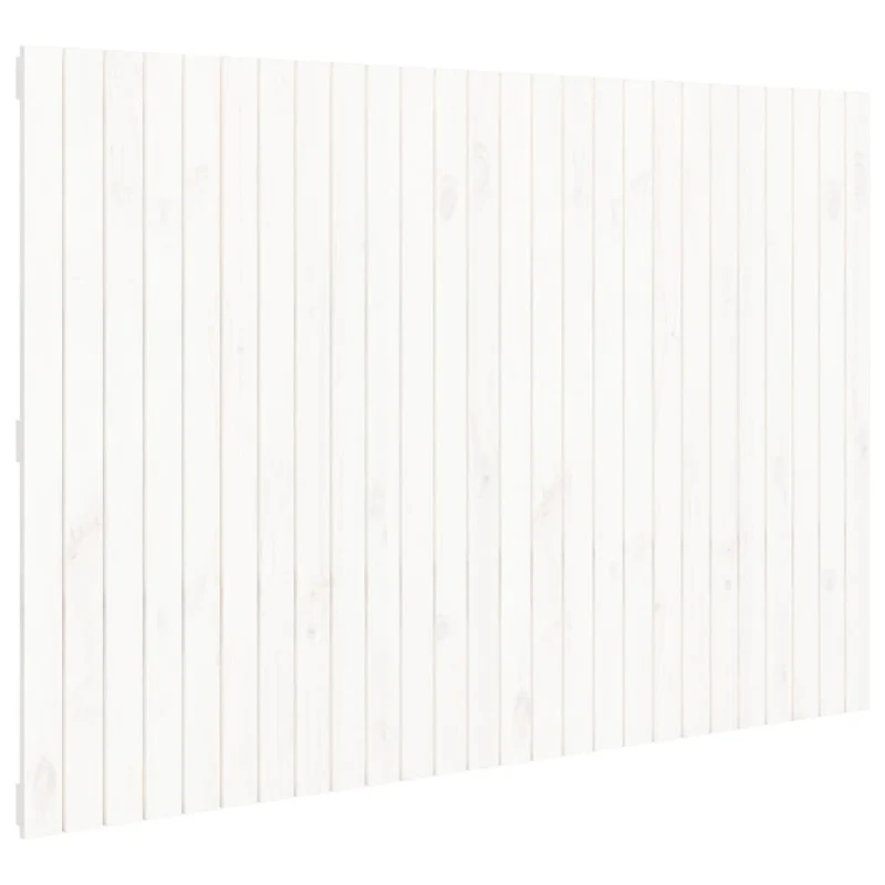 Tête de lit accessoire couchage chambre à coucher meuble murale style palette 166 x 3 x 110 cm bois massif blanc TDL0202709