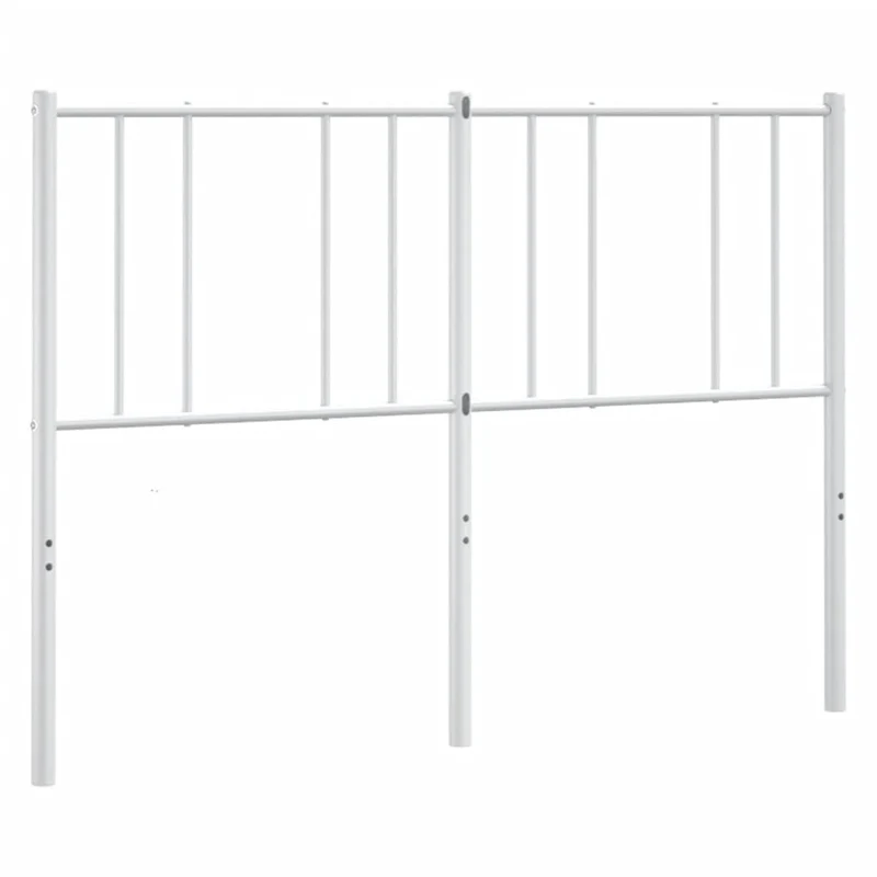 Tête de lit accessoire couchage chambre à coucher meuble 160 cm métal blanc TDL0202472