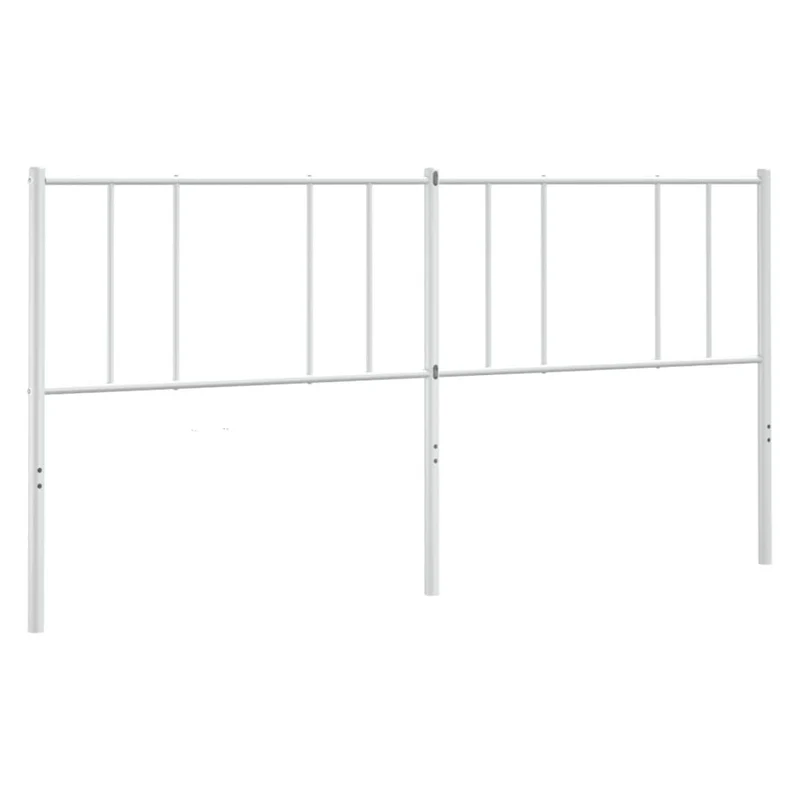 Tête de lit accessoire couchage chambre à coucher meuble 180 cm métal blanc TDL0202470