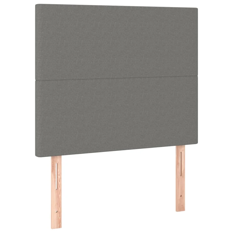 Tête de lit accessoire couchage chambre à coucher meuble à LED 100 x 5 x 118/128 cm tissu gris foncé TDL0201212