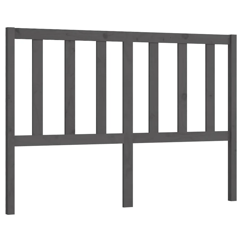 Tête de lit accessoire couchage chambre à coucher meuble 146 x 4 x 100 cm bois de pin gris TDL0203448