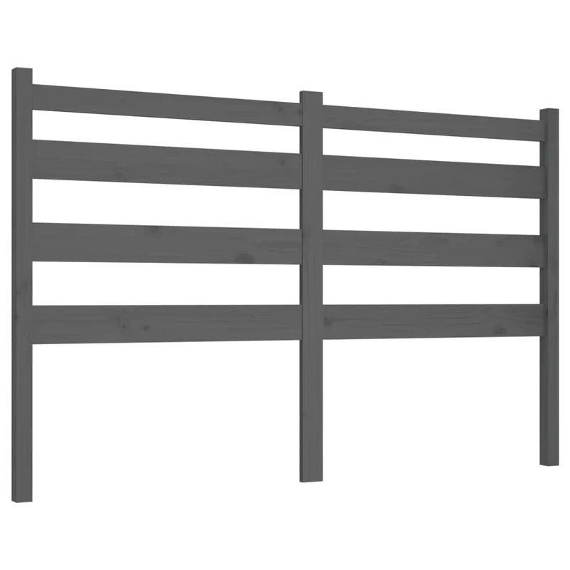 Tête de lit accessoire couchage chambre à coucher meuble 146 x 4 x 100 cm bois de pin gris TDL0203441