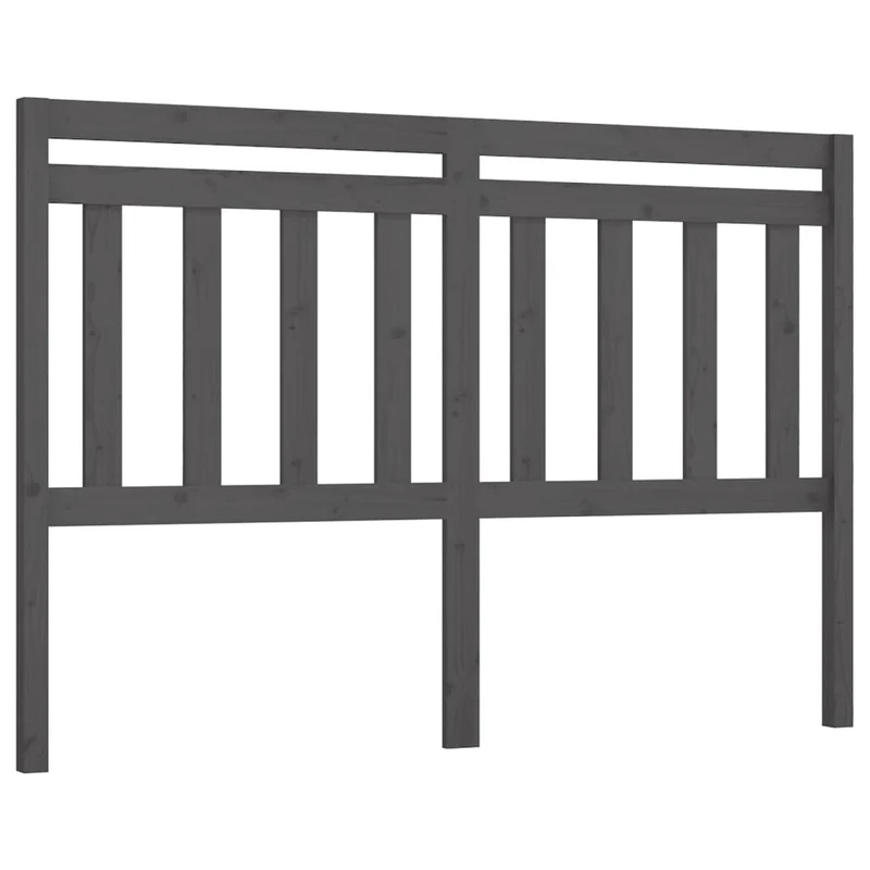 Tête de lit accessoire couchage chambre à coucher meuble 146 x 4 x 100 cm bois de pin gris TDL0203444
