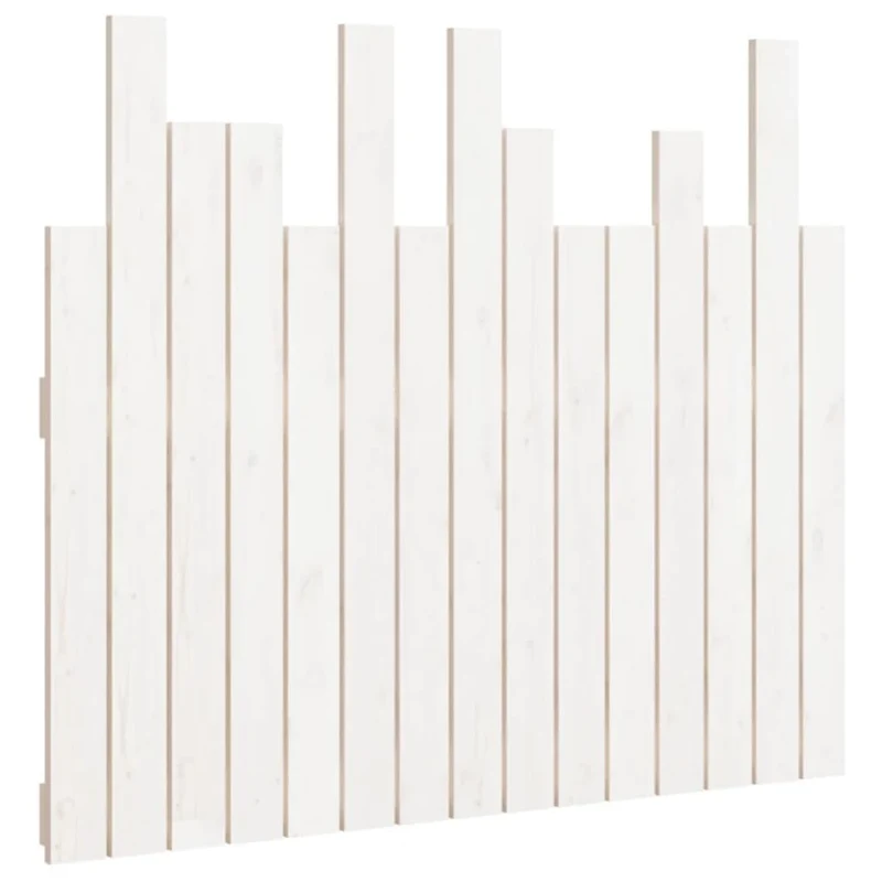Tête de lit accessoire couchage chambre à coucher meuble murale style palette 95,5 x 3 x 80 cm bois massif blanc TDL0202682
