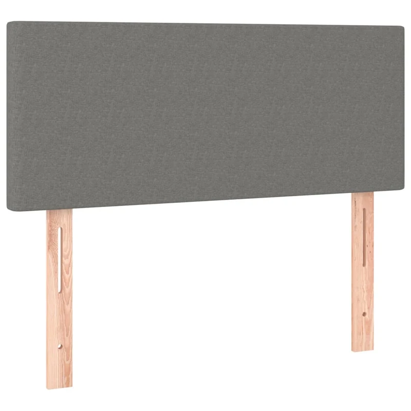 Tête de lit accessoire couchage chambre à coucher meuble à LED 90 x 5 x 78/88 cm tissu gris foncé TDL0200999