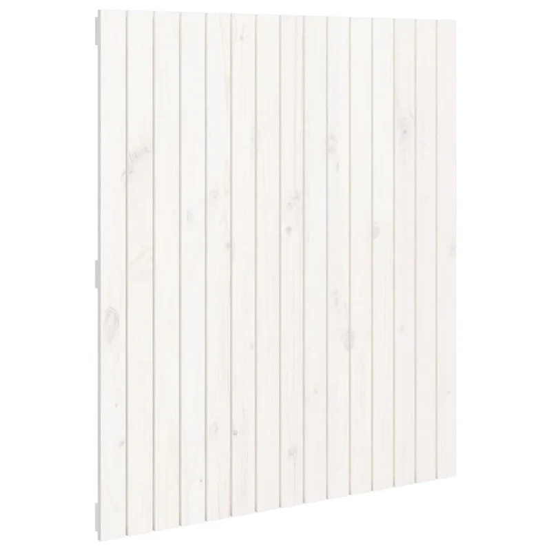 Tête de lit accessoire couchage chambre à coucher meuble murale style palette 95,5 x 3 x 110 cm bois massif blanc TDL0202684