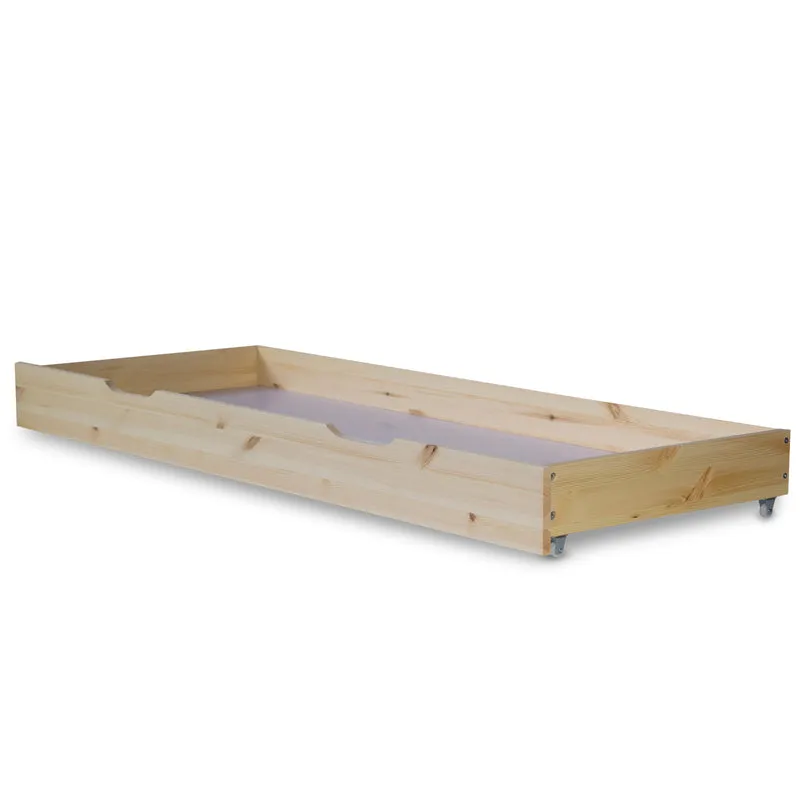 Tiroir de lit rangement avec roulettes