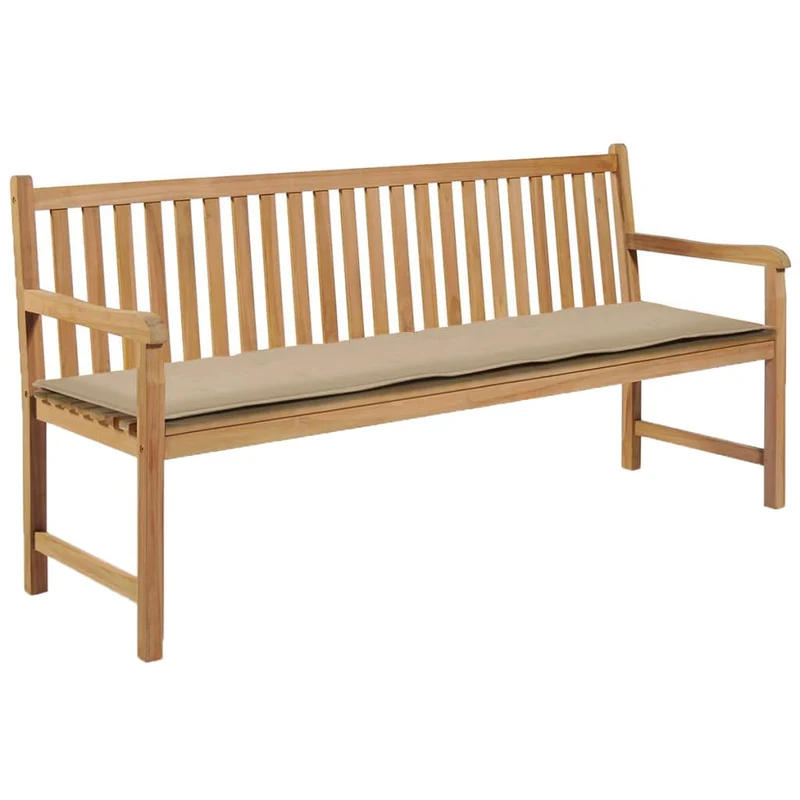 Coussin de banc de jardin Beige 180 x 50 x 3 cm DEC021756