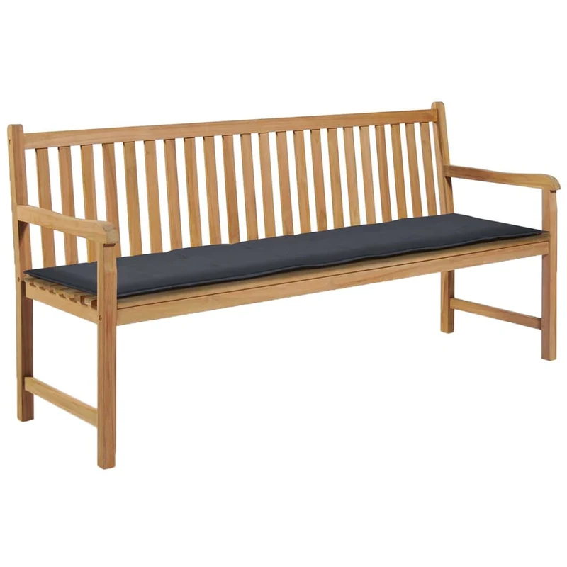 Coussin de banc de jardin Anthracite 180 x 50 x 3 cm DEC021553