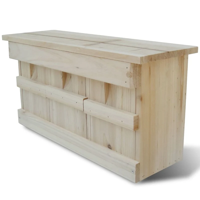 Maison pour oiseaux nichoir pour moineau 44 x 15,5 x 21,5 cm DEC020835