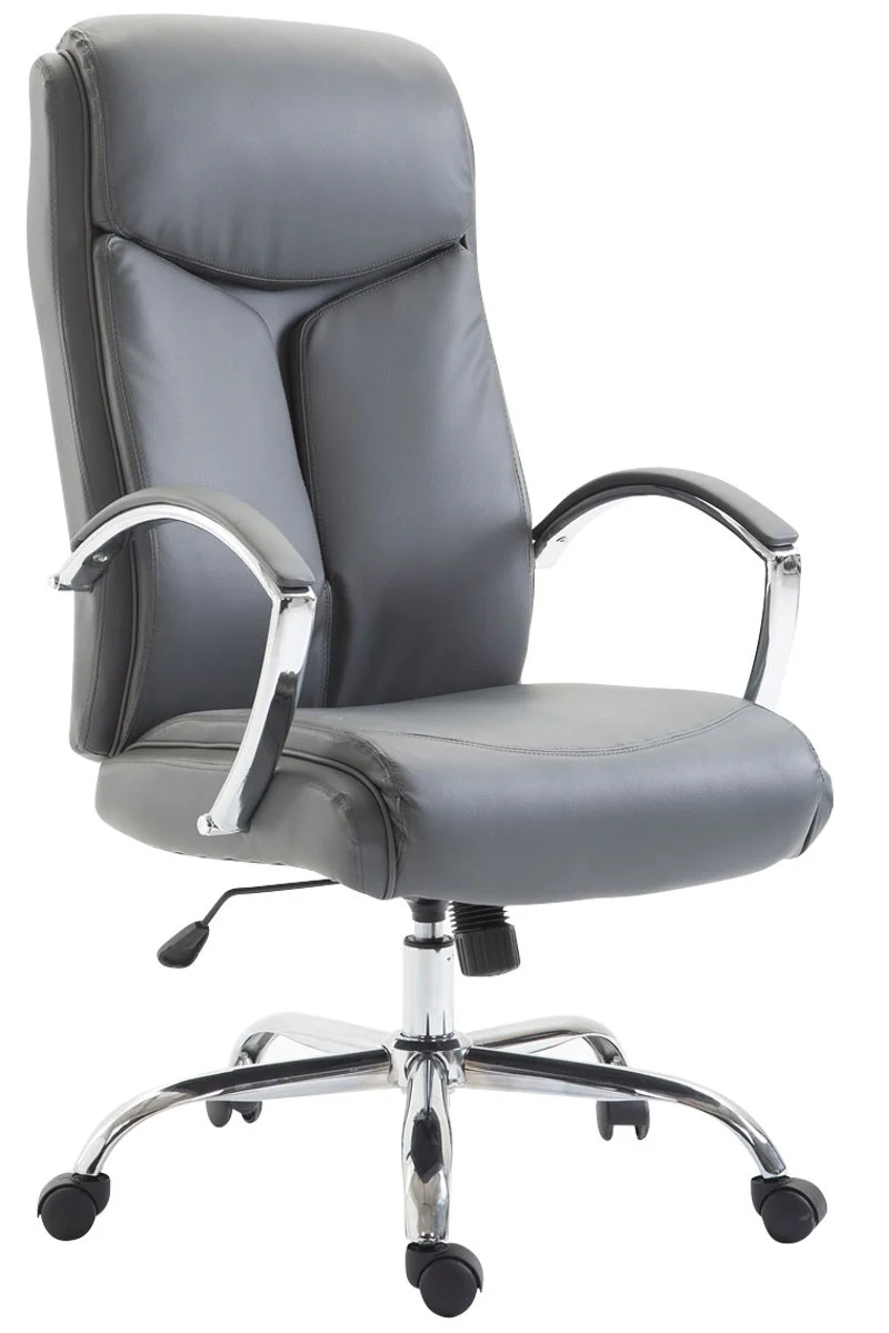Fauteuil de bureau en synthétique gris réglable BUR10257
