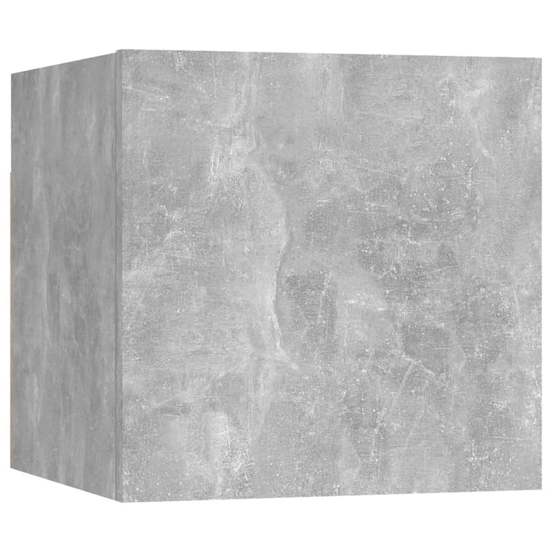 Table de chevet murale avec compartiment de rangement avec porte 30,5 x 30 x 30 cm bois d'ingénierie gris DEC033965