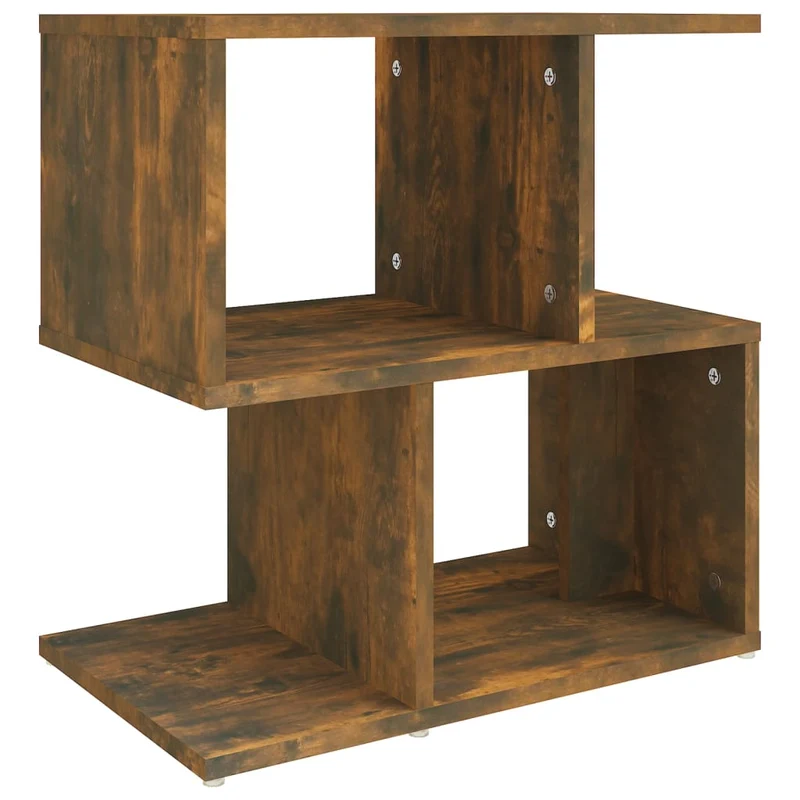 Table de chevet bout de canapé meuble d'appoint 50 x 30 x 51,5 cm bois d'ingénierie marron DEC033660