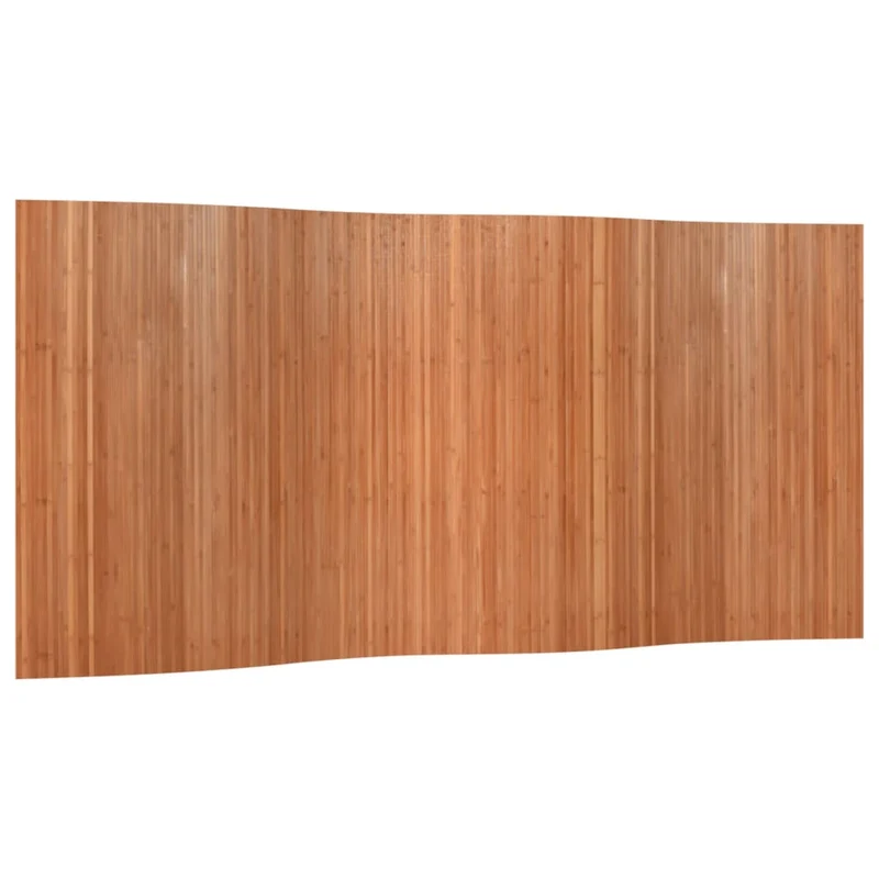Paravent séparateur de pièce cloison 165 x 400 cm bambou brun DEC031148
