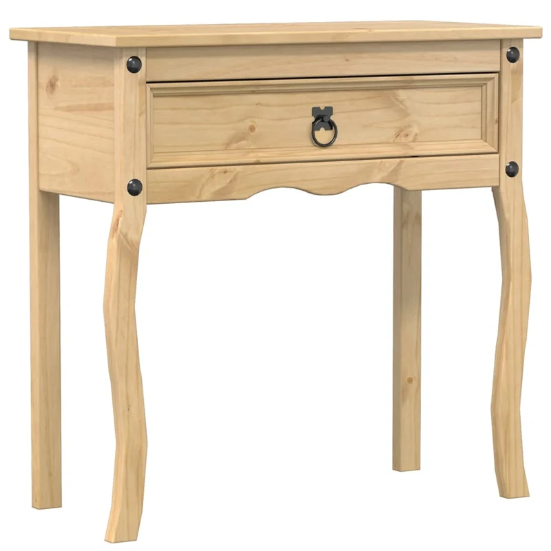 Meuble d'entrée table console design élégant avec tiroirs 73 x 35 x 73 cm bois de pin DEC031972
