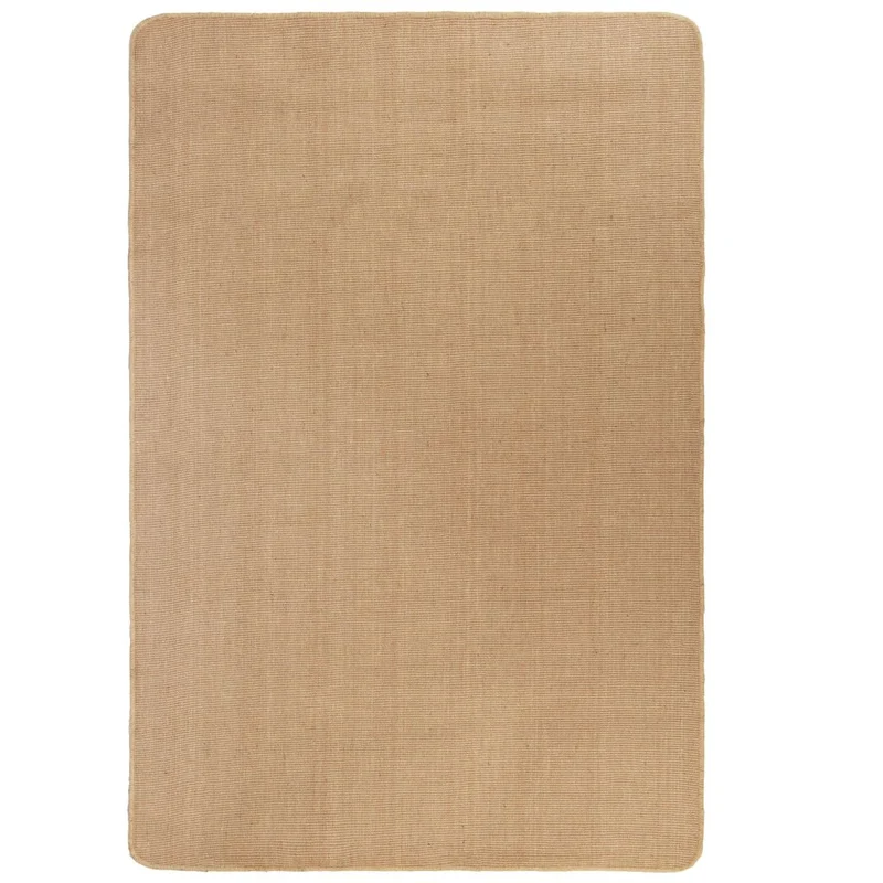 Tapis en jute avec support en latex 160 x 230 cm Naturel DEC023896