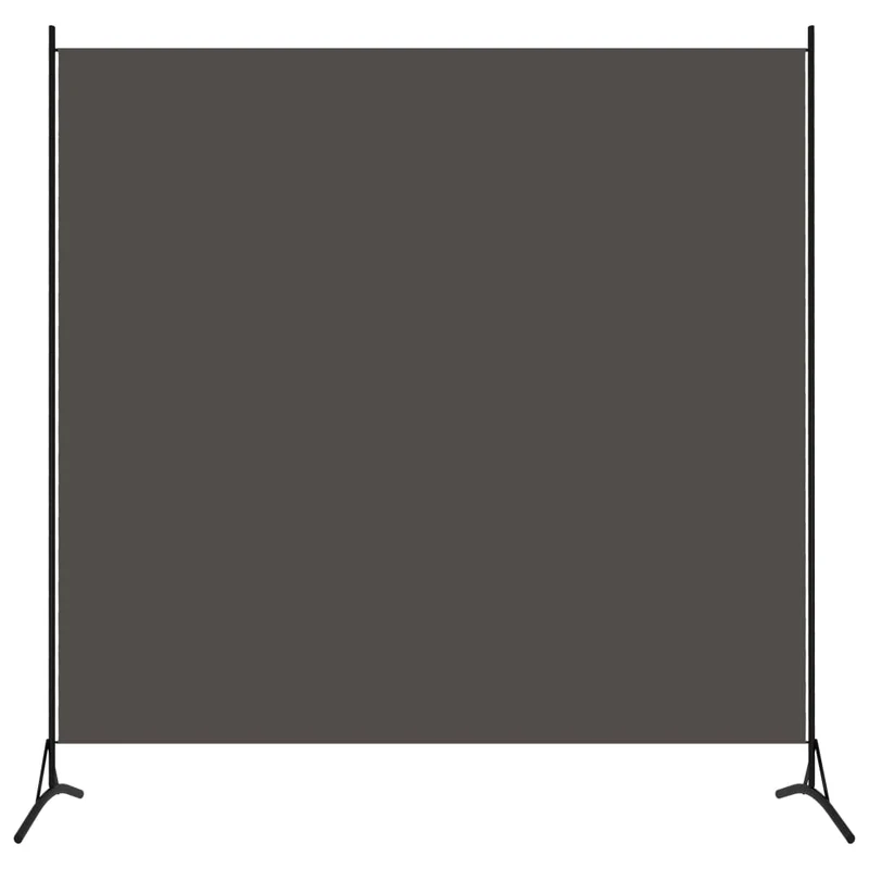 Séparateur de pièce cloison pliable 175 x 180 cm en tissu anthracite DEC031137