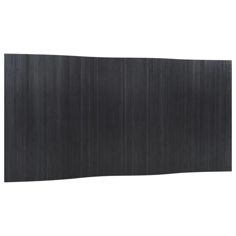 Paravent séparateur de pièce cloison 165 x 400 cm bambou gris DEC031144