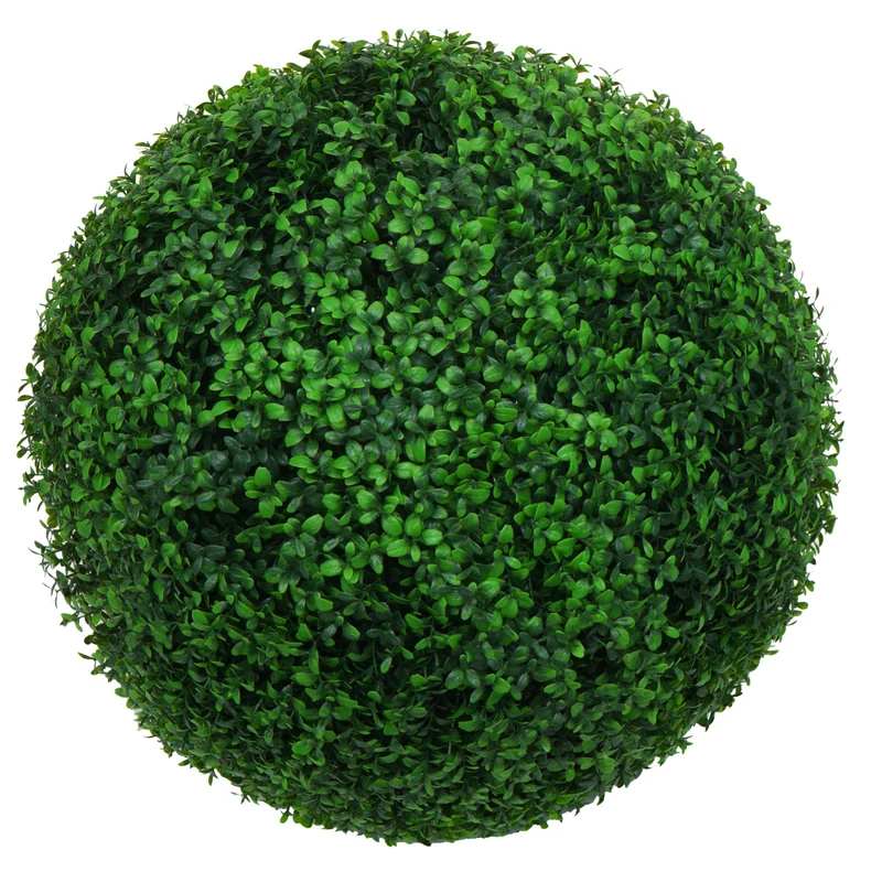Buis artificiel boule de buis plante décorative diamètre 55 cm vert 04_0006009