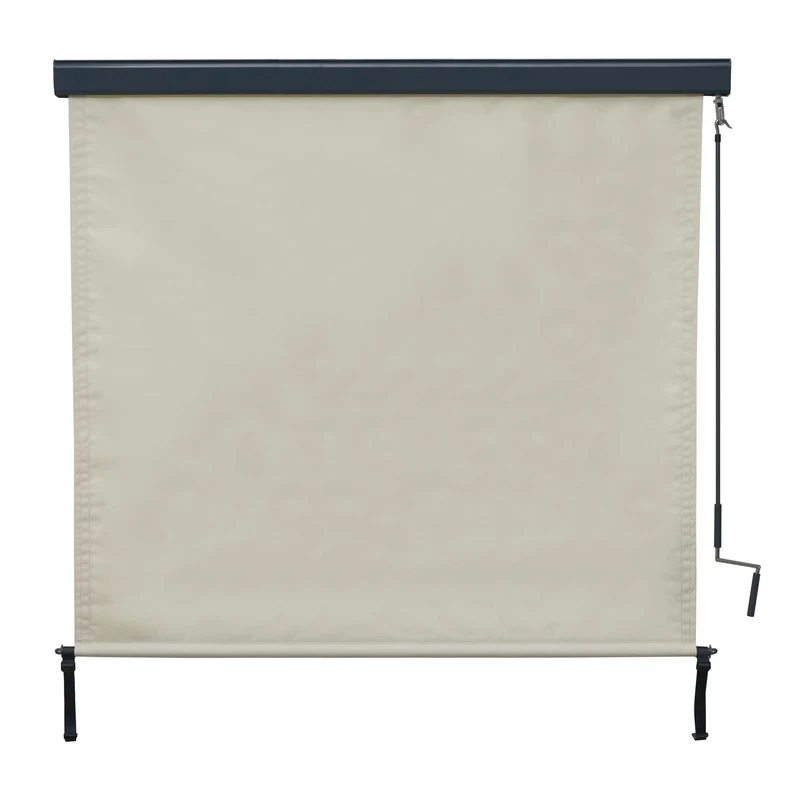 Store enrouleur de fenêtre uuvent vertical brise-vue protection UV 50 250 x 180 cm crème-beige 04_0005775