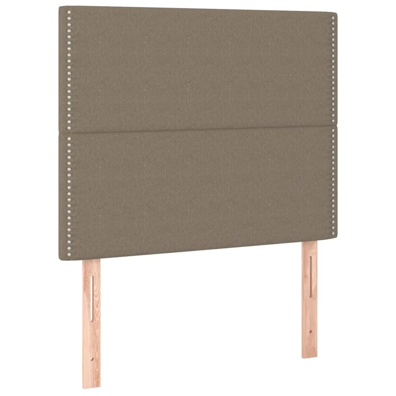 Tête de lit accessoire couchage chambre à coucher meuble à LED 90 x 5 x 118/128 cm tissu taupe TDL0200351
