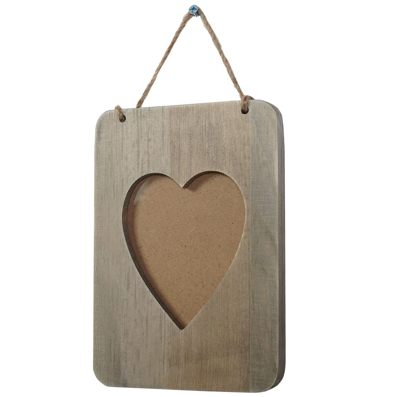 Cadre photo poisson-chat cadre photo cadre en bois cadre mural aspect shabby maison de campagne coeur 04_0006090