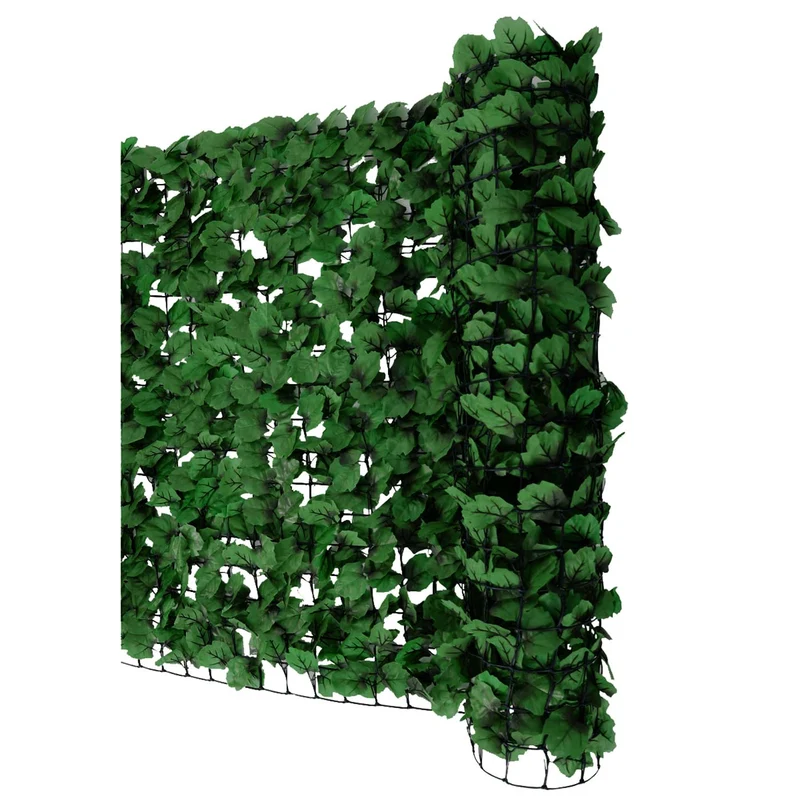 Brise-vue pour balcon protection contre le vent pour clôture de balcon terrasse 500x100 cm feuille foncée 04_0005944