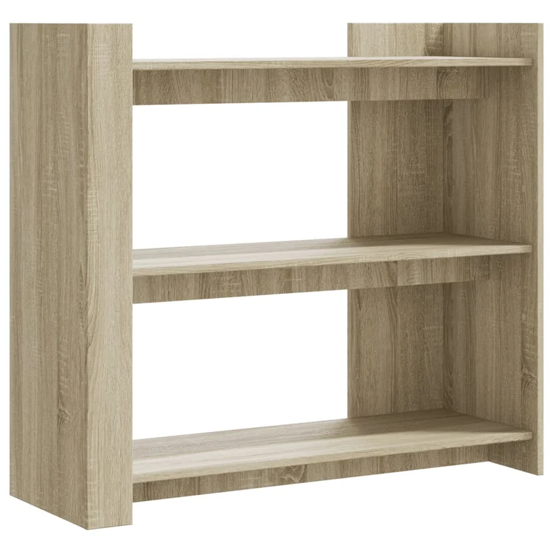 Table d'appoint console pratique avec étagères de rangement 100 x 35 x 90 cm bois d'ingénierie DEC031918