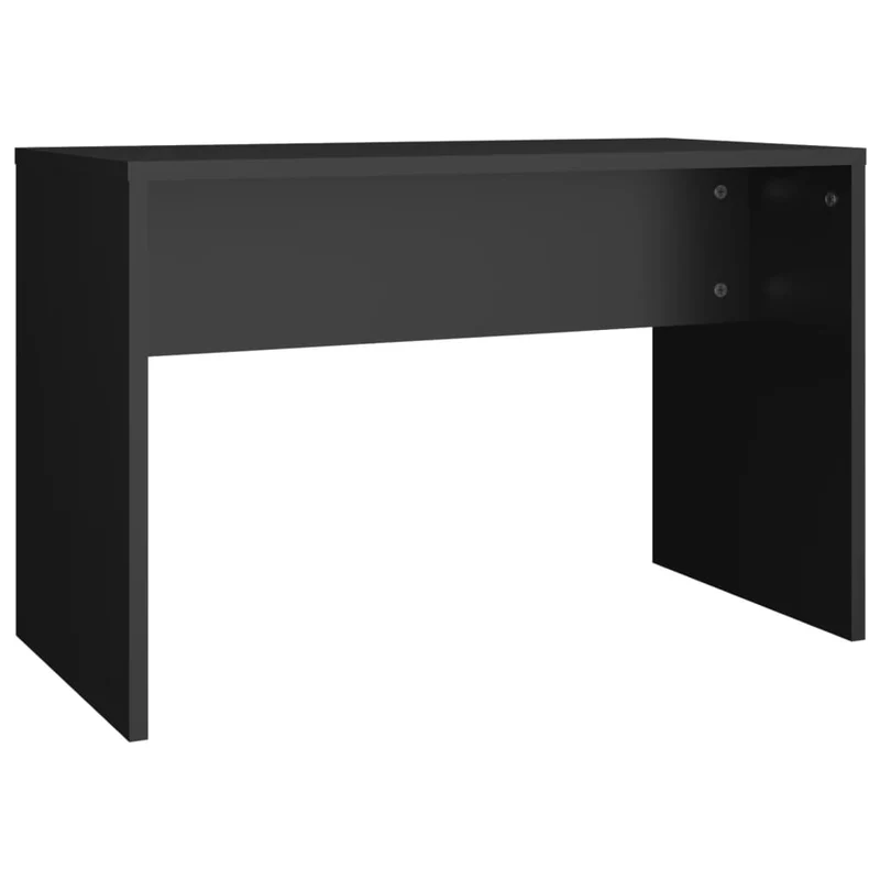 Tabouret de coiffeuse 70 x 35 x 45 cm bois d'ingénierie noir DEC024980
